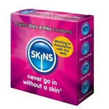 Skins Dots & Ribs Condoms 4 Pack