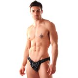 PVC Male Thong Black