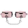 Good Girl Black & Pink Contrast Bow Ankle Cuffs