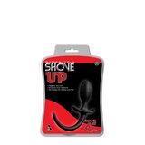 Shove Up 4" Anal Butt Plug With Tail in Black