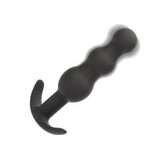 CalExotics Vibrating Beaded Butt Plug - Black