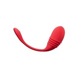 Lovense Vulse App Controlled Thrusting and Vibrating Love Egg - Red