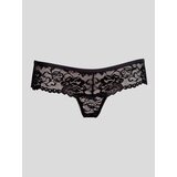 Lovehoney Flirty Black Lace Thong - S / M - Black