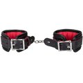 Locked In Lust Black & Red Padlocked Handcuffs