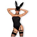 Obsessive Bunny Bodystocking Costume - Black - S/M