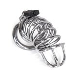 Steel Rings Curved Chastity Cage