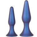 Supernova Metallic Blue Suction Butt Plug - LARGE