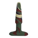 A-Play - Groovy - Silicone Anal Plug - 4" - Camouflage