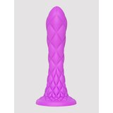 SILEXD Dreamy Fantasy Dual Density Scaly Dragon Silicone Dildo 7 Inch - Purple