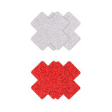 Pretty Pasties - Glitter Cross - 2 Pairs