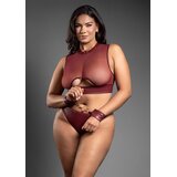 Top, Open Panty and Cuffs - Queen Size