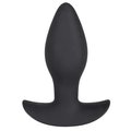Black Silicone Anchor 10-Speed Vibrating Butt Plug - 4 Inch