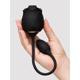 Fifty Shades of Grey Dark Blushing Rose Clitoral Suction Stimulator and Vibrating Egg - Black