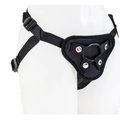 Black Satin Universal Strap-On Harness