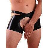 Men'S Open Latex Shorts