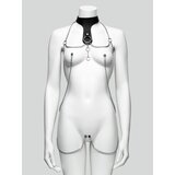 DOMINIX Deluxe Leather Collar with Clamps - Black