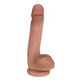 Easy Riders 7"  Slim Bioskin Dong With Balls - Vanilla