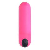 Bang! Vibrating Bullet With Remote Control - Pink