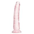 Lollipopper Clear Pink Realistic Jelly Dildo – 8 Inch