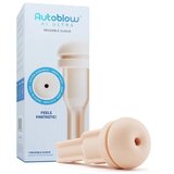 Autoblow AI Ultra Reusable Anal Sleeve Vanilla - Masturbator, Textured Sleeve