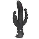 Happy Rabbit Triple Curve Vibrator: Waterproof & USB Rechargeable with 21 Vibration Modes