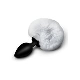 Tailz Fluffy Bunny Tail Silicone Plug - White