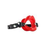Silicone Lips Mouth Gag - Red