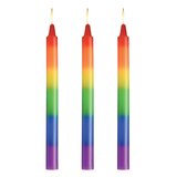 Pride Rainbow Drip Candle Set
