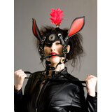 Leather Pony Girl Head Harness with Ears