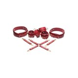Crimson Captive Thigh, Wrist, Ankle Hog Tie Restraints