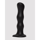 Strap-On-Me Soft Touch Silicone Geisha Balls Dildo 7 Inch - Black