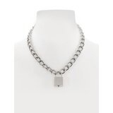 Lockable Chain Collar With Square Padlock