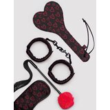 Lovehoney Heart Print Bondage Kit (4 Piece) - Black