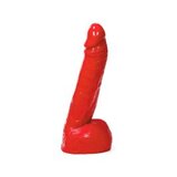 All Red - 8 inch Thick Head Dildo