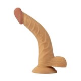 All American Whoppers 8" Vibrating Dong with Balls - Vanilla