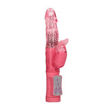 Rotating Beaded Beetle Vibrator - Pink