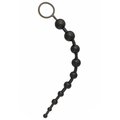 Bead Me Black Anal Beads - 5.3 Inches