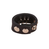 Leather Cock Strap with Stimulators