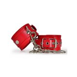 Red Leather Ankle Cuffs