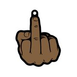 Middle Finger Air Freshener - Chocolate