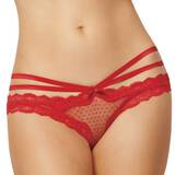 Seven 'til Midnight Crotchless Red Lace and Mesh Cage Briefs