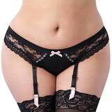 Lovehoney Plus Size Seduce Me Crotchless Suspender Thong