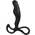 Pro-Excite Black Silicone Prostate Massager - BLACK