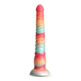 Colours - Stacked - 9" Dildo - Red/Gold