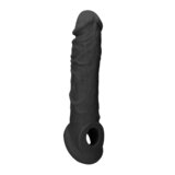 RealRock Penis Sleeve - 8" - Black