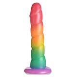 Simply Sweet Swirl Rainbow Dildo