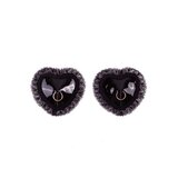 Ann Summers Heart Lace and PU Nipple Covers