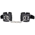 Ravens Hold Black Faux Leather Handcuffs