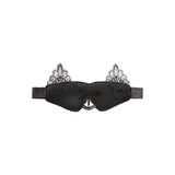 Velvet Blindfold with Black Lace - One Size