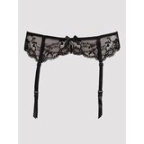 Lovehoney Plus Black Love Me Lace Suspender Belt - 1X / 2X - Black